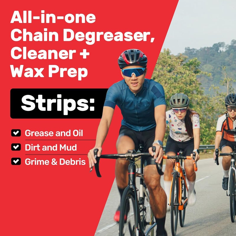 Samorillo Professional Bike Chain Stripper + Degreaser - 16oz Chain Cleaner & Wax Prep, Works in Minutes, Made in USA, Easy Drip-On Application On Bike, Soak for Deep Clean, Strip + Prep for Bike & Motorcycle - Image 4
